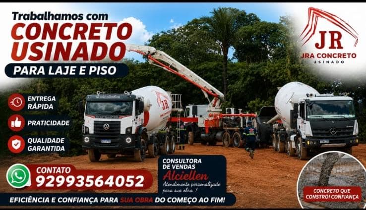Projeto de site desenvolvido para J&R Concretos