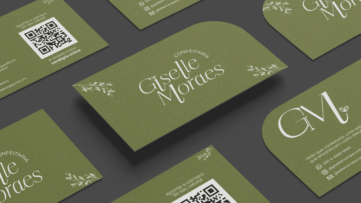 Giselle Moraes Confeitaria — Identidade visual · Confeitaria gourmet