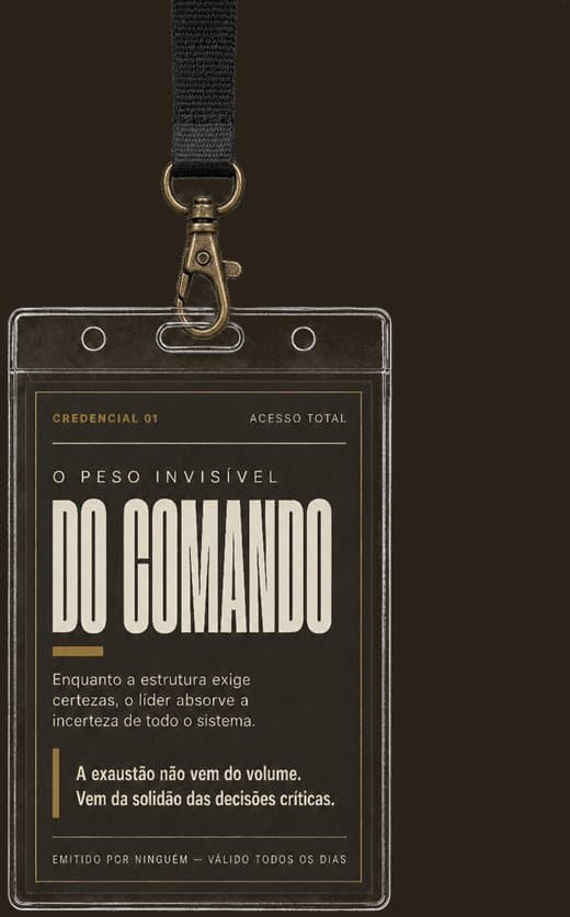 Credencial sobre o peso invisível do comando e a solidão das decisões críticas