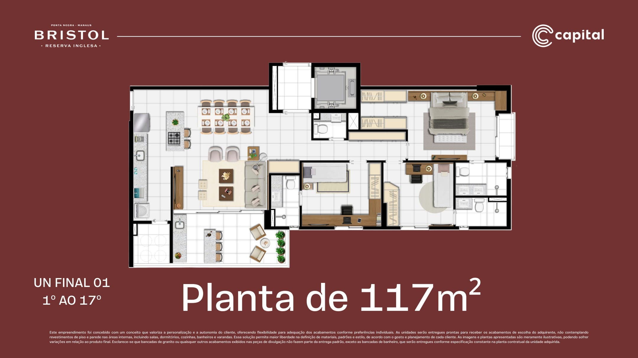 Tipo 1º ao 17º 117m² - UN final 01
