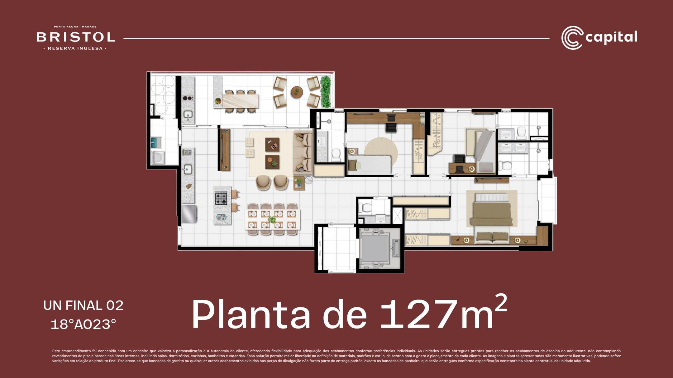 Tipo 18º ao 23º 127m² - UN final 02