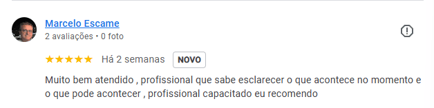 Avaliação de Marcelo Escame sobre o atendimento de Wesley Veiga