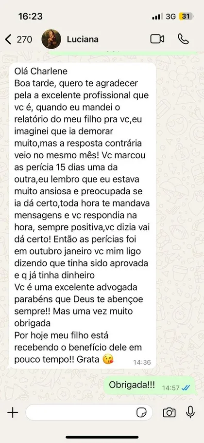 Depoimento cliente